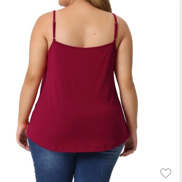 NWT Agnes Orinda spaghetti strap lace drape tank top - camisole - Picture 4 of 5